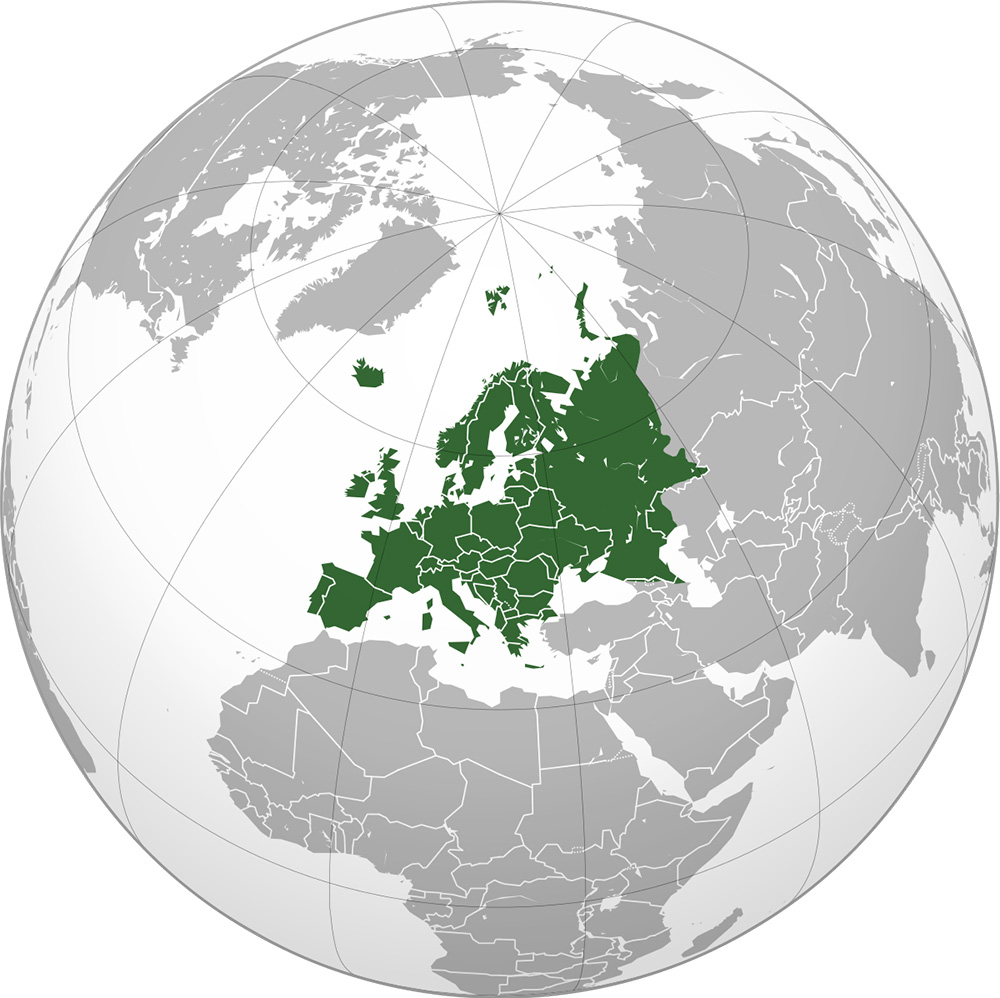 Mappa Europa Mondo