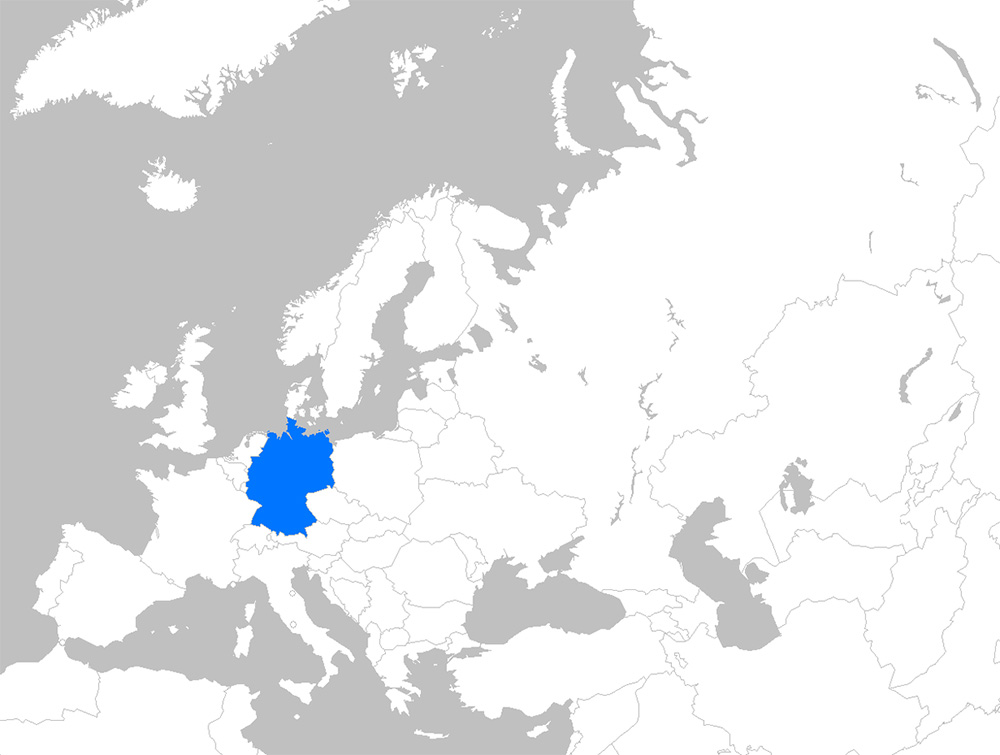 Mappa Germania Europa