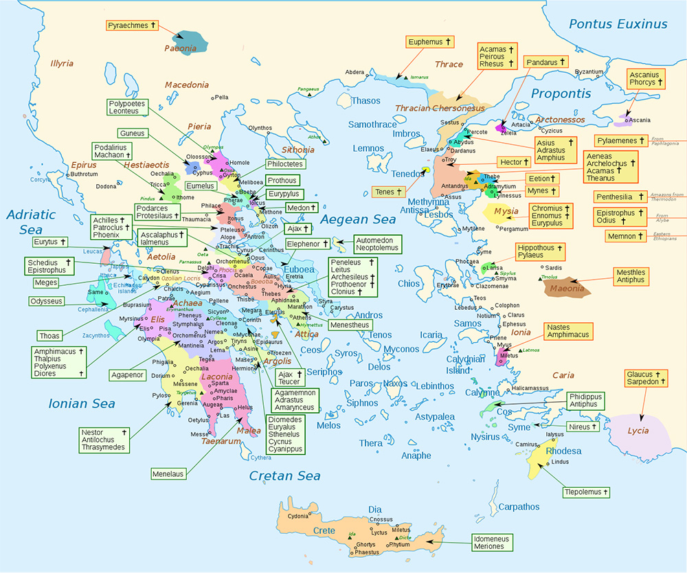 Mappa dettagliata Grecia