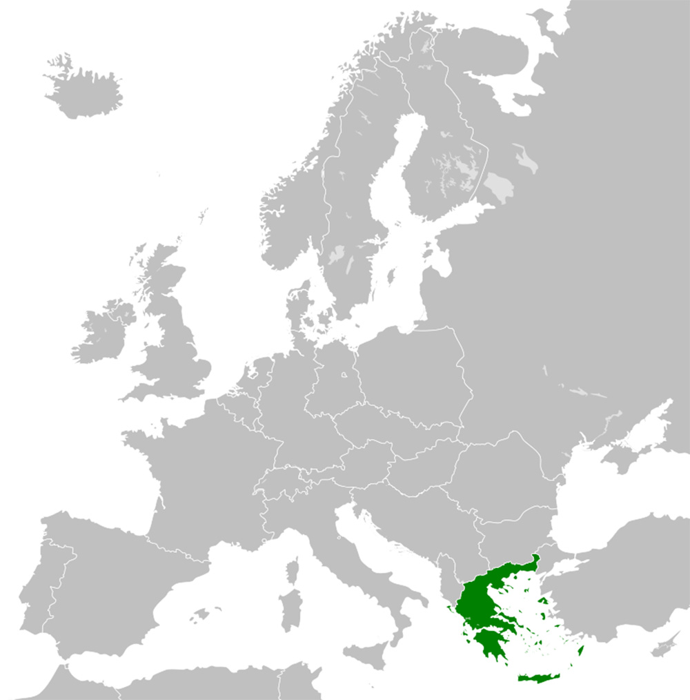 Mappa Grecia Europa