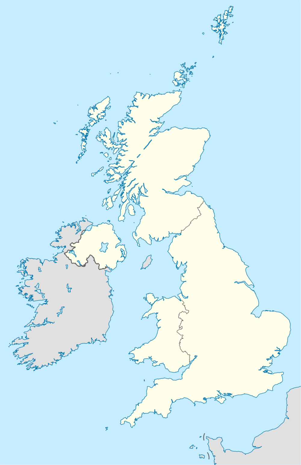 Mappa vuota Regno Unito