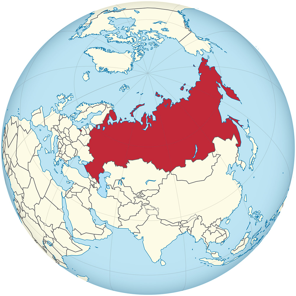 Mappa Russia Mondo